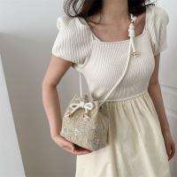 Straw Easy Matching & Bucket Bag Woven Shoulder Bag PC