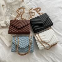 PU Leather hard-surface Shoulder Bag with chain PC