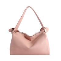 PU Leather Easy Matching Shoulder Bag large capacity & soft surface & attached with hanging strap Lichee Grain PC