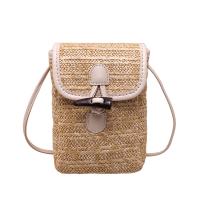 Straw Easy Matching & Weave Cell Phone Bag PU Leather PC