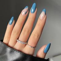 ABS Fake Nails, Blau,  Festgelegt