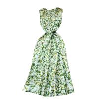 Chiffon Jednodílné šaty Třes Zelené kus