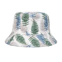 Polyester Outdoor & Easy Matching Bucket Hat thermal printed leaf pattern PC