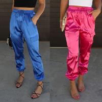 Poliéster Pantalones Largos Mujer, labor de retazos, Sólido, más colores para elegir,  trozo