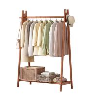 Solid Wood Storage Rack Clothes Hanging Rack PC