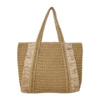 Straw Beach Bag & Easy Matching Woven Shoulder Bag large capacity khaki PC