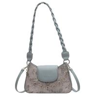 PU Leather Easy Matching Shoulder Bag embroidered & attached with hanging strap PC