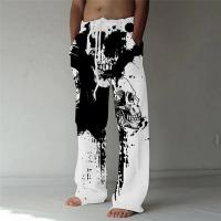 Polyester Men Casual Pants & loose printed PC