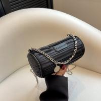PU Leather Easy Matching Crossbody Bag with chain black PC