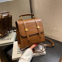 PU Leather Easy Matching Backpack Stone Grain PC