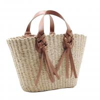 Straw Beach Bag & Easy Matching Handbag large capacity Solid beige PC