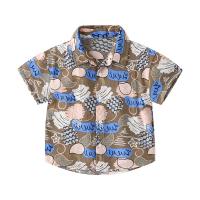 Cotton Boy Shirt perspire & hygroscopic and perspiratory & breathable printed PC