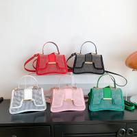 PU Leather Box Bag Handbag soft surface & attached with hanging strap Rhinestone PC