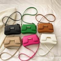 PU Leather Box Bag Crossbody Bag Synthetic Leather striped PC