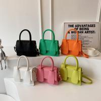PU Leather Box Bag Handbag attached with hanging strap Polyester Solid PC