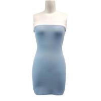 Acrylic & Polyester Slim Sexy Package Hip Dresses & off shoulder & above knee knitted PC