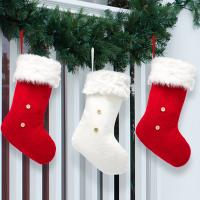 Doek Kerstdecoratie sokken meer kleuren naar keuze stuk