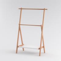 Beech wood foldable Clothes Hanging Rack Wooden PC