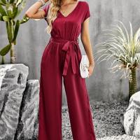 Polyester Long Jumpsuit slimming & loose Others PC