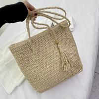 Straw Beach Bag & Easy Matching Woven Shoulder Bag large capacity PC