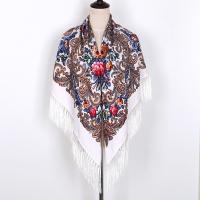 Cotton Tassels Women Scarf can be use as shawl & thermal floral PC