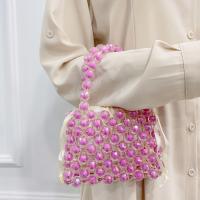 Acryl & Polyester Handtasche, Rosa,  Stück