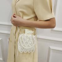 Acrylic & Polyester Easy Matching Handbag hollow white PC