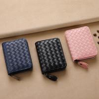 PU Leather Card Bag durable & large capacity & portable Solid PC