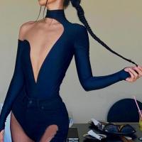 Polyester Women Jumpsuit & skinny black PC