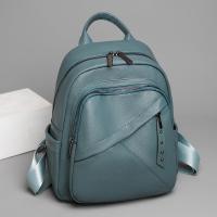 PU Leather Easy Matching Backpack large capacity & waterproof Lichee Grain PC