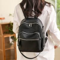 PU Leather Easy Matching Backpack large capacity Lichee Grain PC