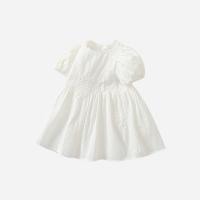Baumwolle Mädchen einteiliges Kleid, Weiß,  Stück