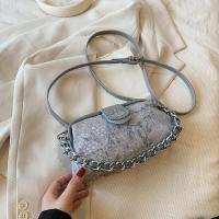 Cloth & PU Leather Easy Matching Crossbody Bag with chain PC