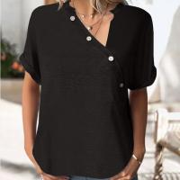 Cotton Women Short Sleeve T-Shirts & loose Solid PC