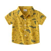 Katoen Het Overhemd van de jongen Afgedrukt meer kleuren naar keuze stuk
