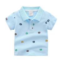 Katoen T-shirt van de jongen Afgedrukt verschillende kleur en patroon naar keuze meer kleuren naar keuze stuk