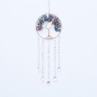 Copper Wire & Gemstone & Crystal Glass & Iron Creative Dream Catcher Hanging Ornaments for home decoration PC