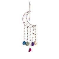 Leather & Agate & Gemstone & Iron Creative Dream Catcher Hanging Ornaments for home decoration PC