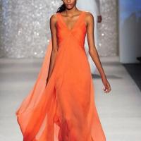Poliestere Jednodílné šaty Oranžová kus