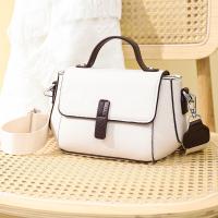 Cowhide Shell Shape Handbag attached with hanging strap Polyester Lichee Grain PC