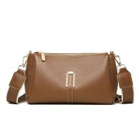 Cowhide Crossbody Bag soft surface Polyester Lichee Grain PC