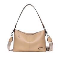 Cowhide Crossbody Bag with extra hanging strap & soft surface Solid PC