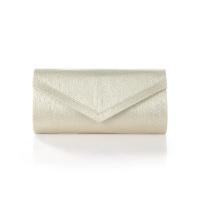 Polyester Concise & Easy Matching Clutch Bag with chain & soft surface Solid gold PC