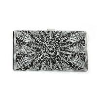 ABS & PC-Polycarbonate & Rhinestone & Polyester Easy Matching Clutch Bag with chain PC