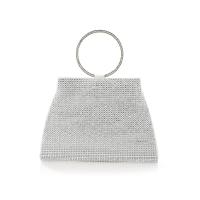 PU Cuir & Polyester Sac Solide Argent pièce