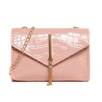 PU Leather hard-surface & Box Bag Crossbody Bag with chain Solid PC