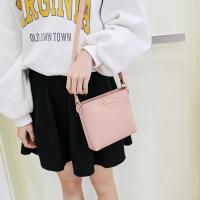 PU Leather Bucket Bag Shoulder Bag attached with hanging strap Solid PC