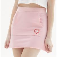 Polyester & Cotton Skirt & with pocket heart pattern PC