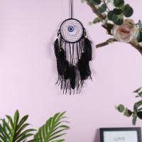 Feather & Iron Dream Catcher Hanging Ornaments for home decoration handmade black PC