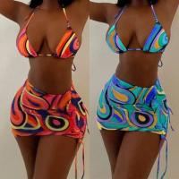 Polyamide Bikini Afgedrukt meer kleuren naar keuze Instellen